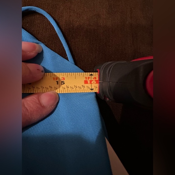 Alfred Angelo Marine Blue Sheer Baby Doll/Shift Midi Dress Sz 10 Draped … - Picture 14 of 16